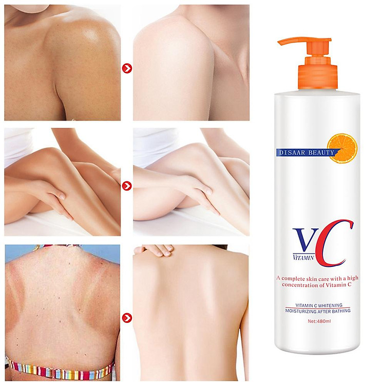 Vitamin C Body Cream Skin Whitening Moisturizing Brightening Lotion Skin Care