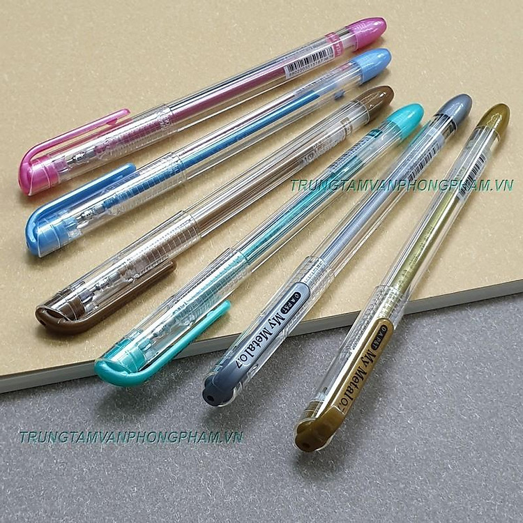 Bút My Metal Pen Đông A nhũ màu đồng bạc xanh lá dương hồng trang trí scrapbook, viết thiệp, album, sổ...