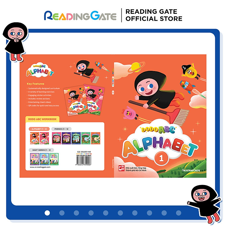 DODO ABC WORKBOOK – ALPHABET 1 READING GATE Cho Bé Từ 5 Đến 8 Tuổi
