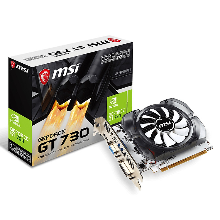 Card Màn Hình VGA MSI N730K-1GD5/OCV1 1GB GDDR5 64 Bit 1 Fan HDMI DL-DVI-D D-Sub - Hàng Chính Hãng