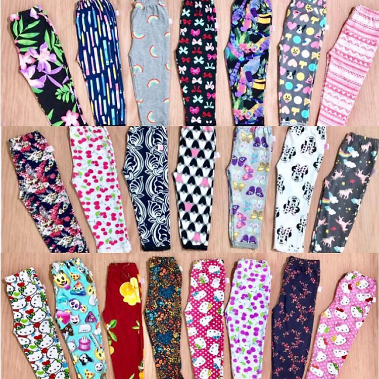 QUẦN THUN LEGGING BÉ GÁI,BÉ TRAI-SET 2 CÁI-VẢI XUẤT ĐẸP TỪ 5-45KG.