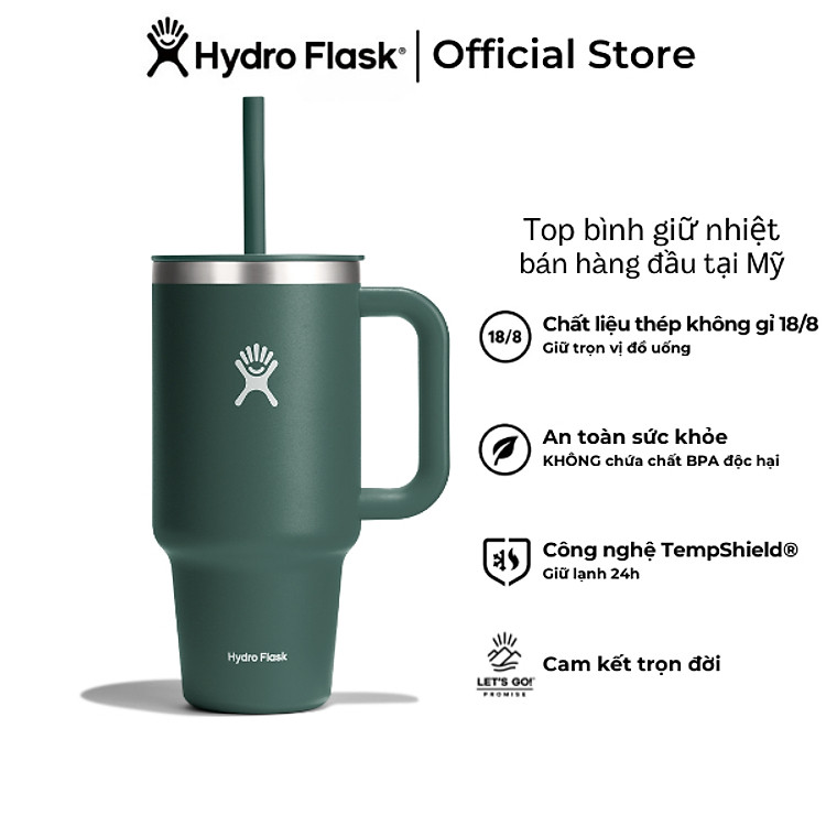 Bình giữ nhiệt Hydro Flask 32 oz All Around Travel Tumbler có kèm ống hút - Hàng chính hãng(Season 2024)