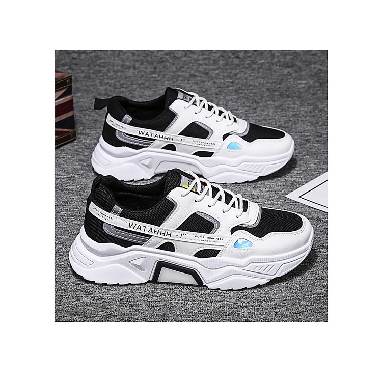Giày nam, giày sneaker thể thao nam phản quang tăng chiều cao đế đôn 5cm mẫu mới phong cách trẻ QA346