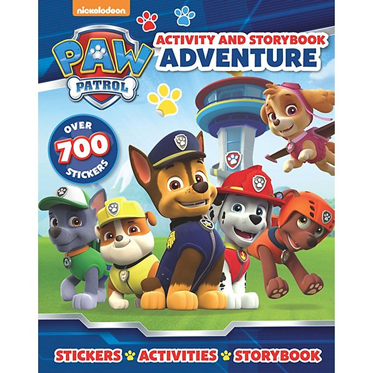 Sách Nickelodeon PAW Patrol Activity and Storybook Adventure - Chú chó cứu hộ