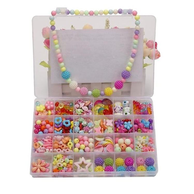 Bộ Vòng Hạt Cườm Cho Bé Gái (Tặng Kèm Dây Vòng )