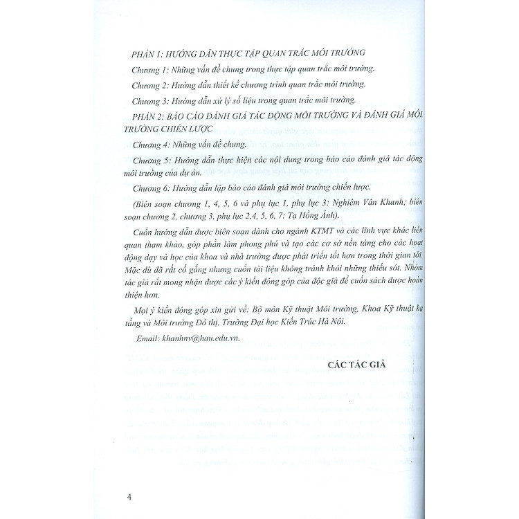Hướng Dẫn Thực Tập Quan Trắc Và Đánh Giá Tác Động Môi Trường - Ảnh 4