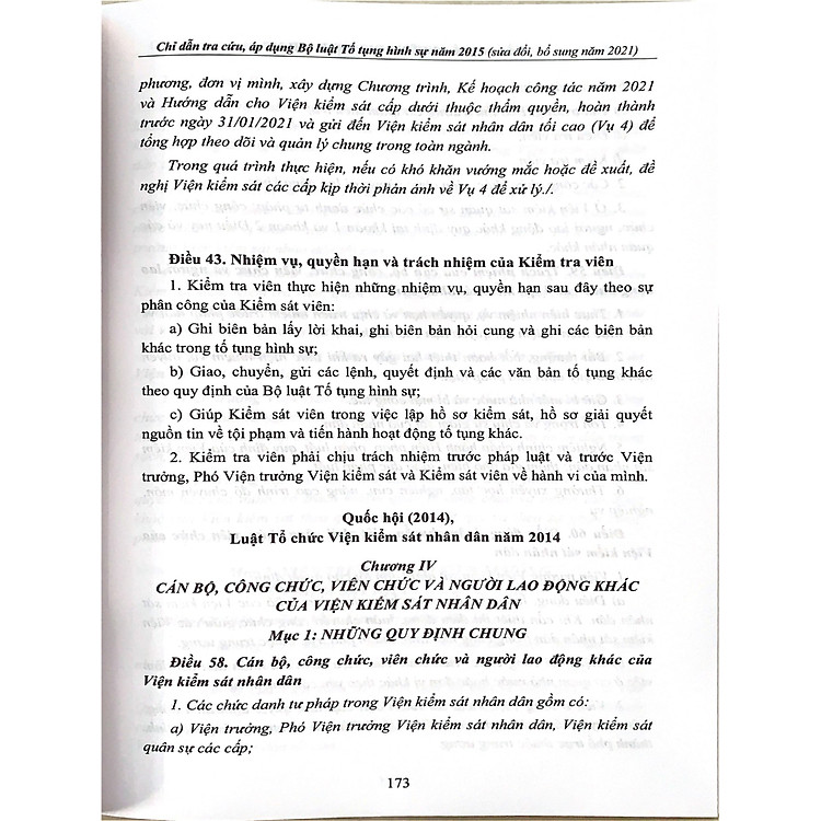 Chỉ Dẫn Tra Cứu, Áp Dụng Bộ Luật Tố Tụng Hình Sự Năm 2015 (Sửa đổi, bổ sung năm 2021) - Ảnh 7