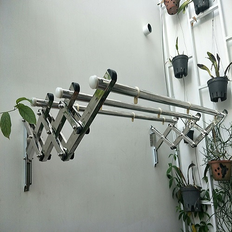 Giàn phơi gắn tường inox 2m