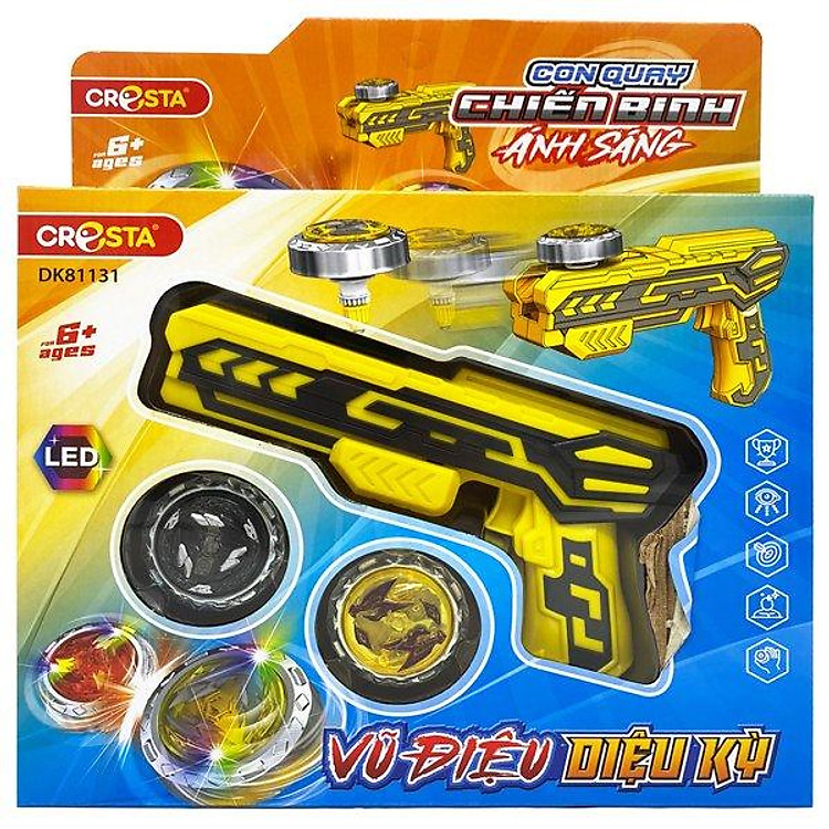 Mua tại Tiki: Mua Đồ Chơi Con Quay Ánh Sáng Cresta DK81131 Chính hãng Tiết kiệm