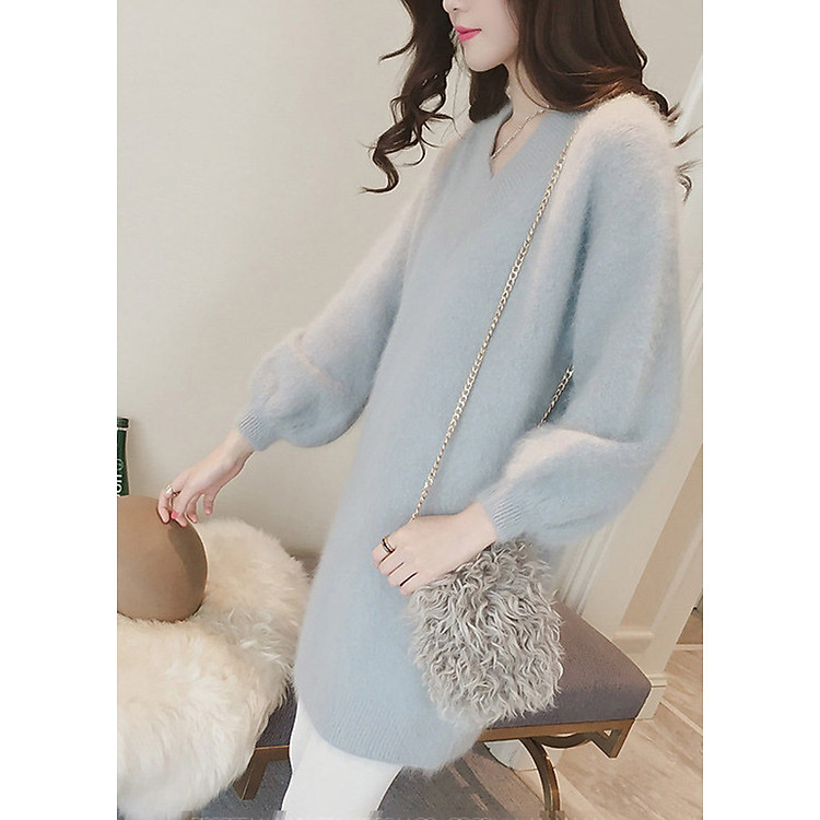 Áo len 2 trong 1 kiểu áo len cổ v nữ tính AL1307