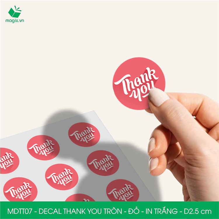 Sticker Thank You (50 chiếc)