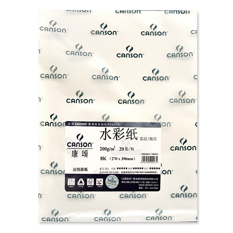 Giấy Canson Vẽ Màu Nước