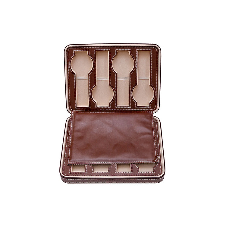 Hộp Đựng Trưng Bày Bộ Sưu Tập Đồng Hồ Chất Liệu Da