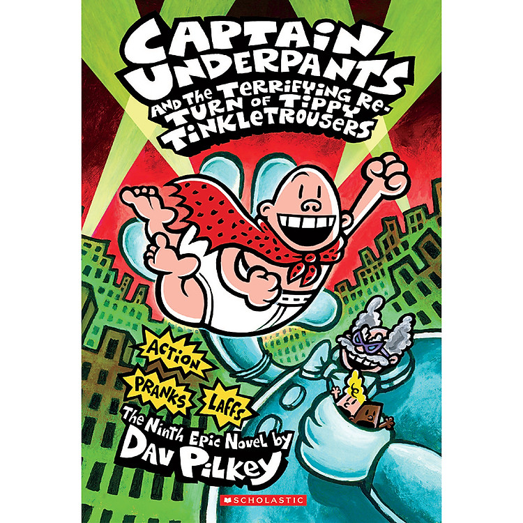 Sách Captain Underpants 9: The Terrifying Return (Asia)
