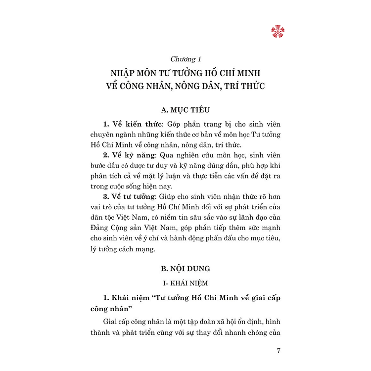 Giáo trình tư tưởng Hồ Chí Minh về công nhân, nông dân, trí thức (bản in 2024) - Ảnh 5