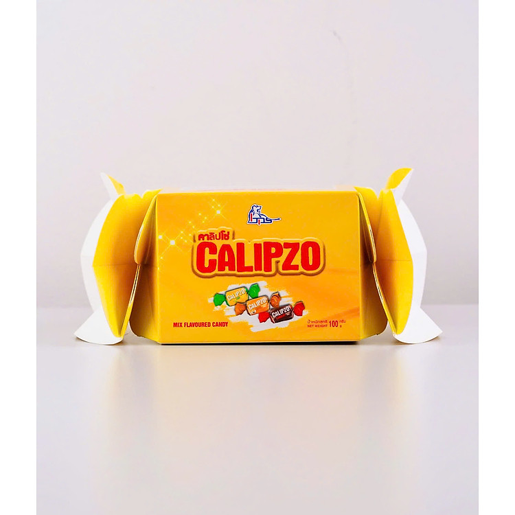 Kẹo Calipzo mix 100g ( hình xoắn ) Màu vàng