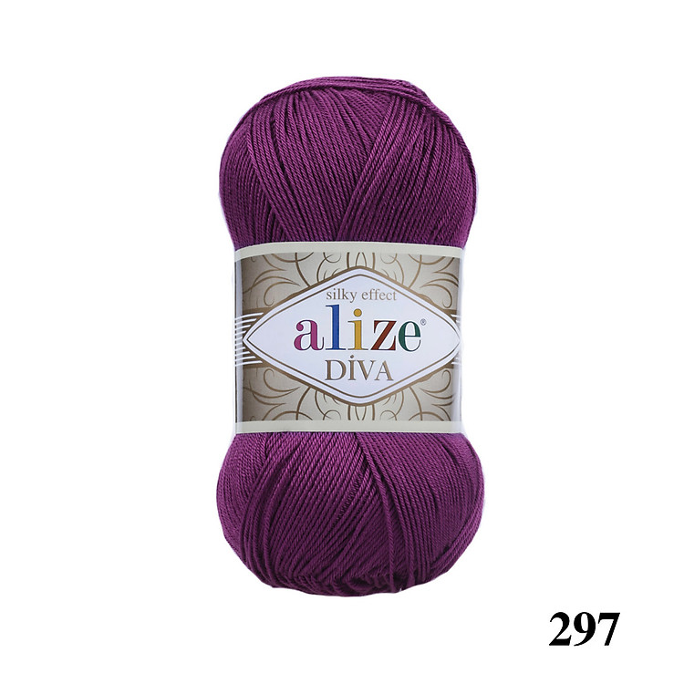 Cuộn sợi bóng Diva hãng len Alize yarns đan/móc Bikini, áo, váy, thú, túi ví, nón cực xinh