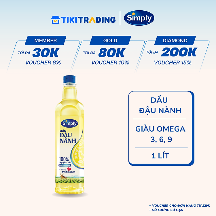Dầu Đậu Nành Simply 1L/2L/5L