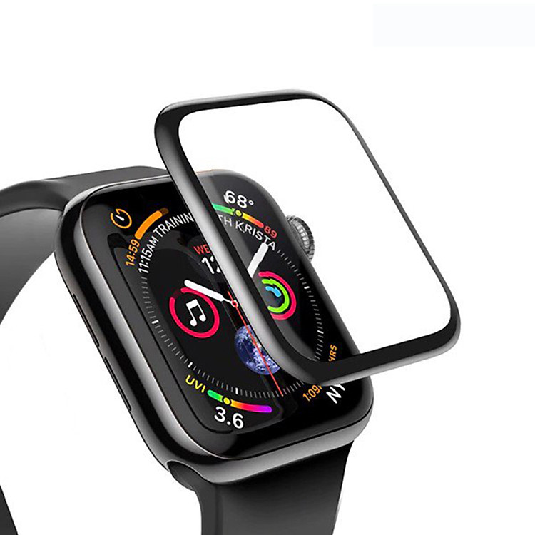 Kính cường lực Full viền 5 lớp chống trầy Baseus dùng cho Apple Watch (0.3 mm, 3D, 9H Full Coverage Tempered Glass)