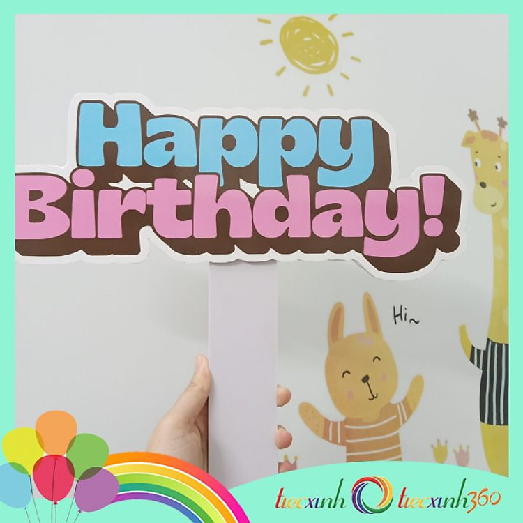 Phụ kiện chụp hình sinh nhật Happy Birthday - Ảnh 3