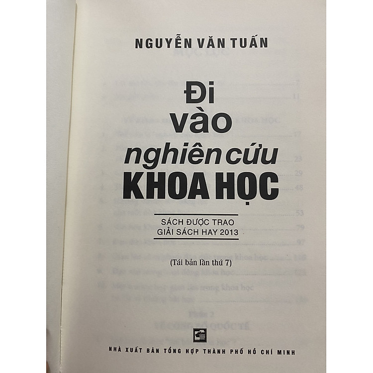 Đi Vào Nghiên Cứu Khoa Học - Nguyễn Văn Tuấn (Tái bản lần 7) - Ảnh 4