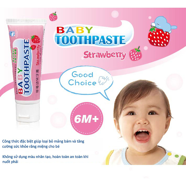 Kem Đánh Răng Ku.Ku Duckbill Hương Dâu Chính hãng Giá tốt - Hình ảnh 2