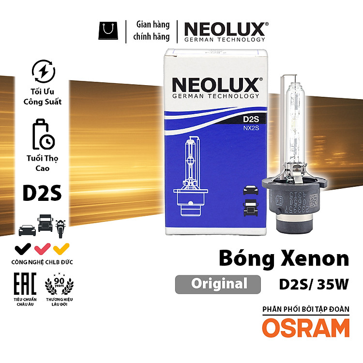 Bóng Đèn Xenon Original OSRAM NEOLUX Dùng Cho Xe Ô Tô Chân D1S D2S D3S D4S - Nhập Khẩu Chính Hãng