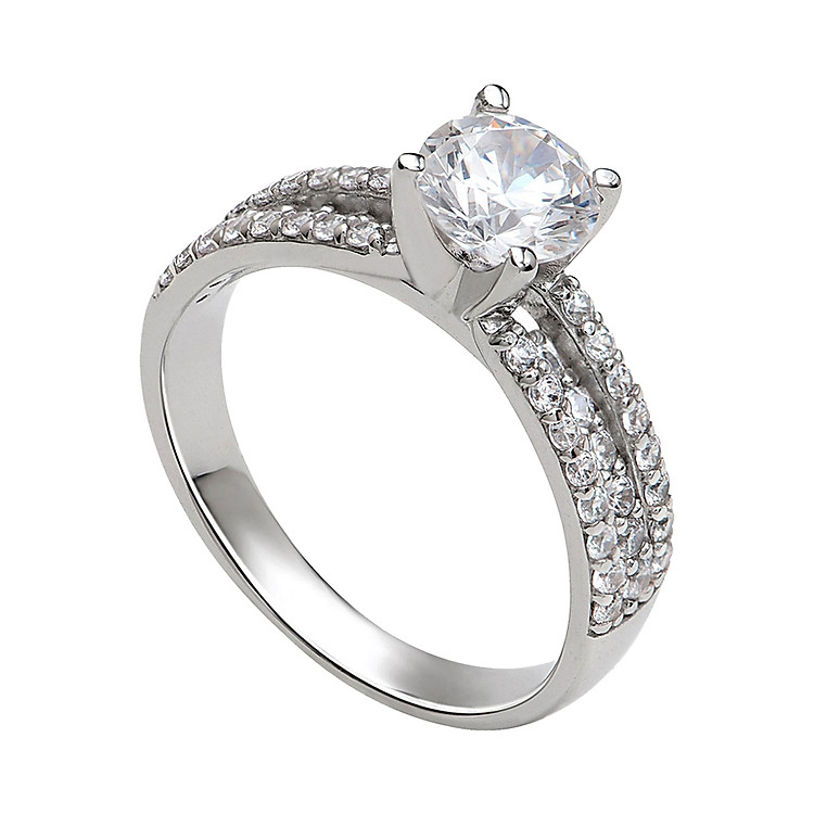 Nhẫn Bạc Nữ PNJSilver Đính Đá 11099.100