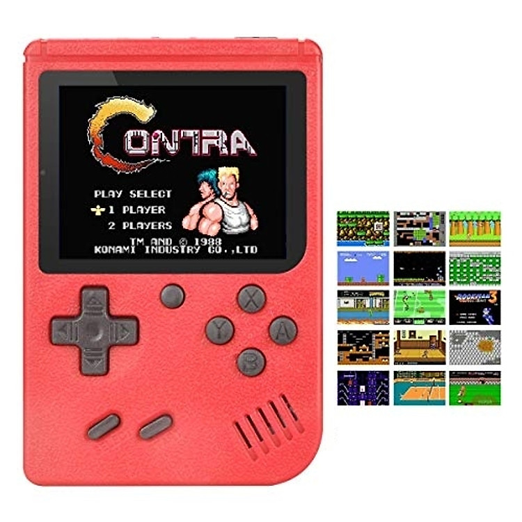 điện tử 4 nút cầm tay 300 trò chơi mario xe tăng contra giao mầu ngẫu nhiên