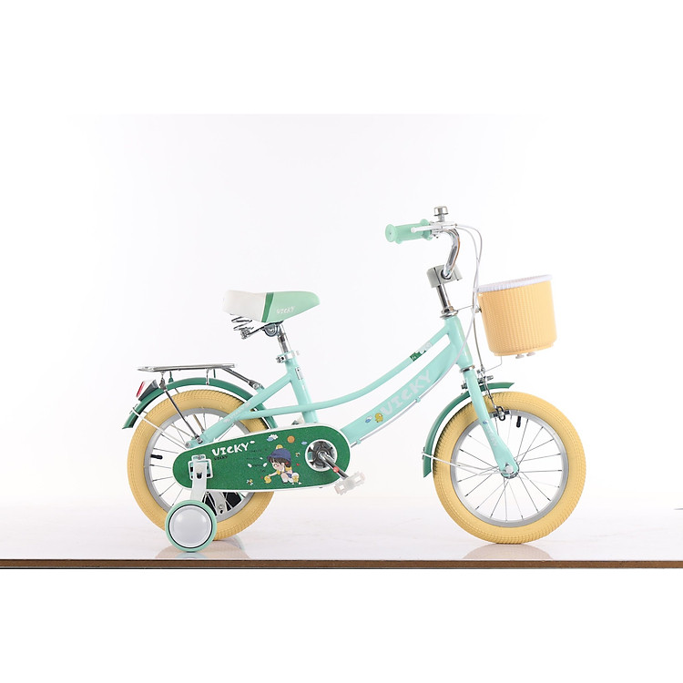 Xe trẻ em bánh 14 VICKY G14 - Hồng Chính hãng Giá tốt - Hình ảnh 3
