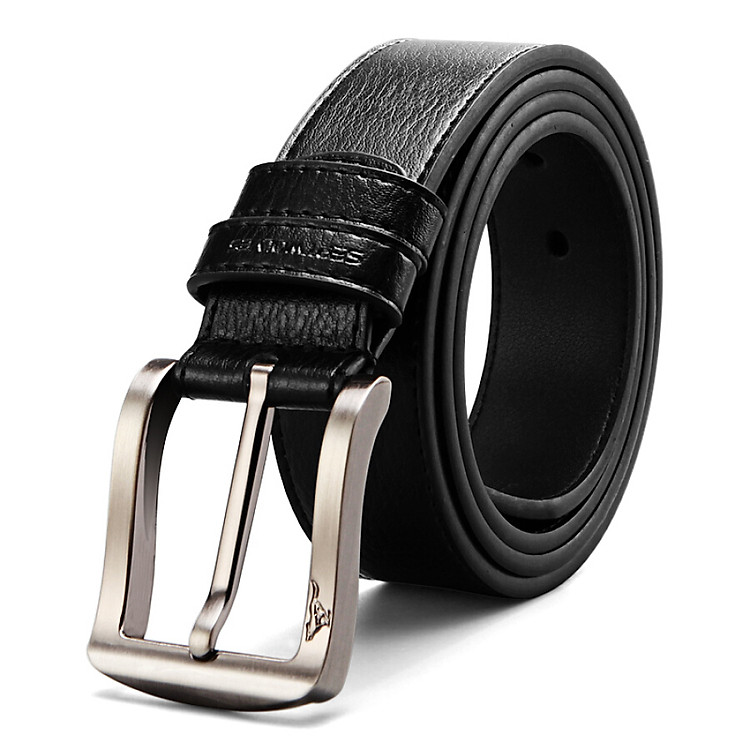 Thắt Lưng Nam Khóa Da SEPTWOLVES 7A92130700-2- Đen (Đục Sẵn Lỗ)