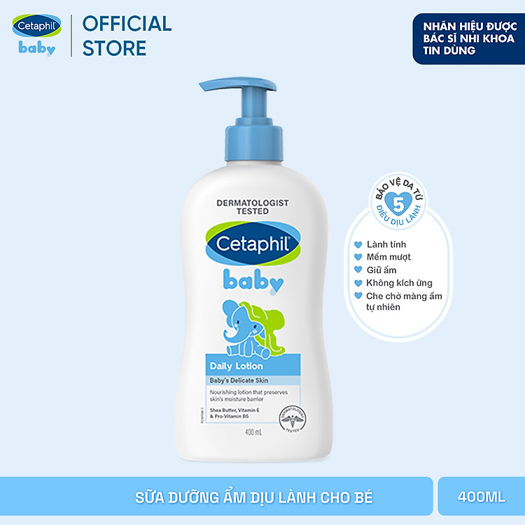 Mua tại Lazada: Sữa dưỡng thể Cetaphil Baby 400ml Chính hãng, giá tốt