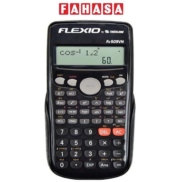 Máy Tính Khoa Học Flexio Thiên Long Fx509VN – Màu Đen