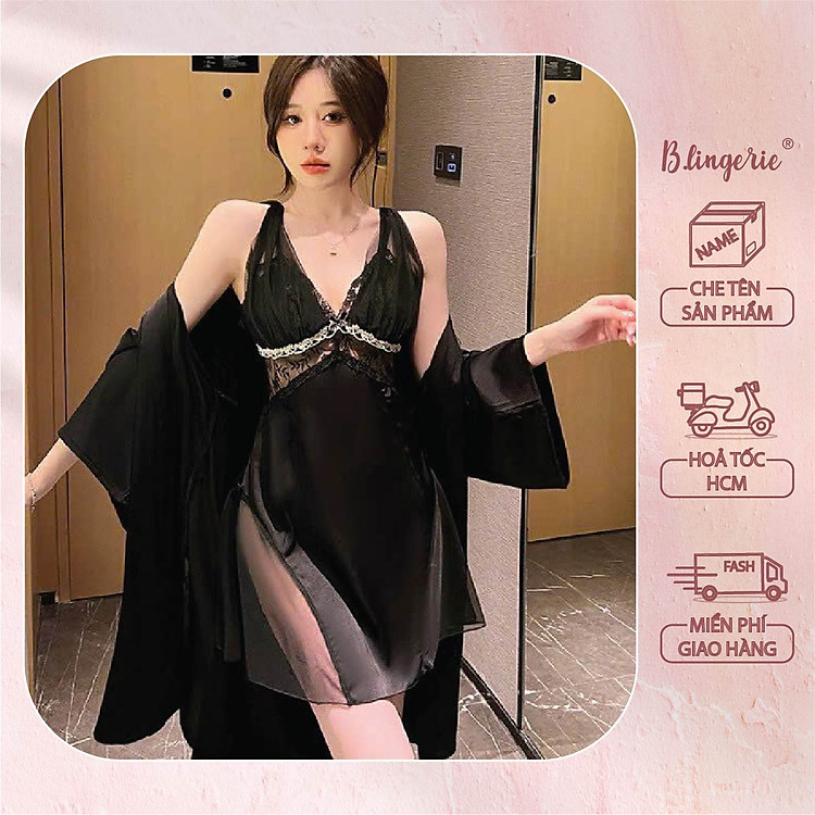 Đầm Ngủ Lụa Quý Phái (Không kèm áo choàng) - B.Lingerie