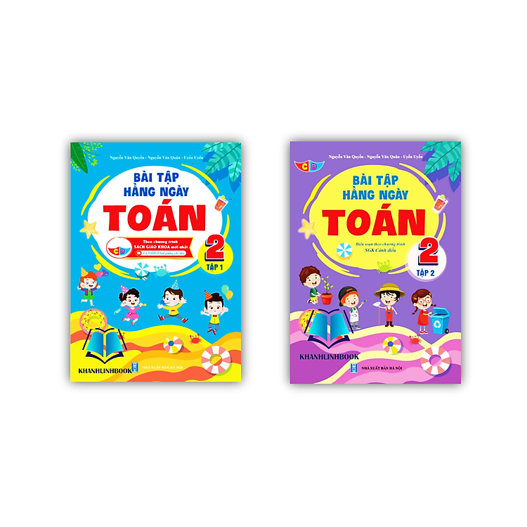 Combo Bài Tập Hằng Ngày Toán Lớp 2 – Tập 1 + 2