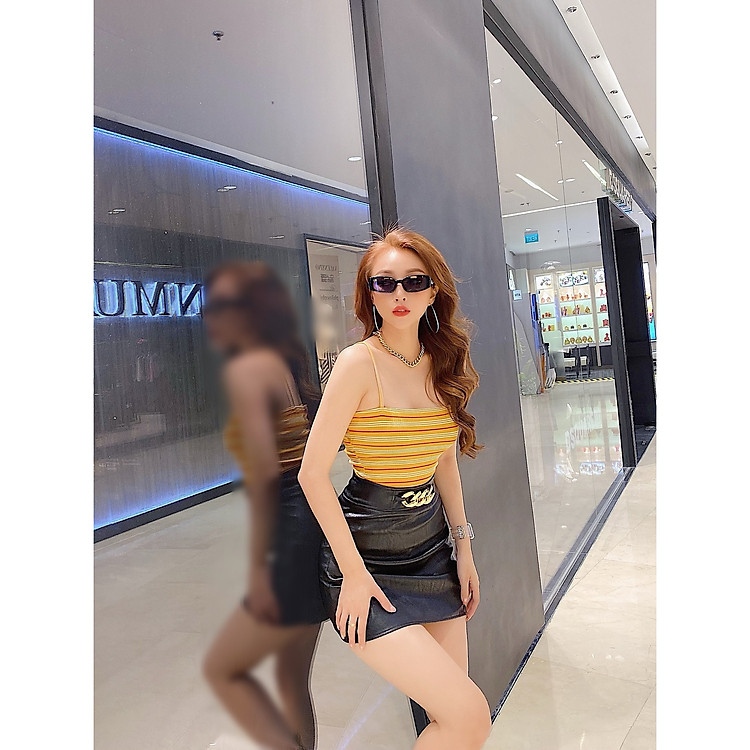 Áo hai dây kẻ sọc - THỎ TÂY