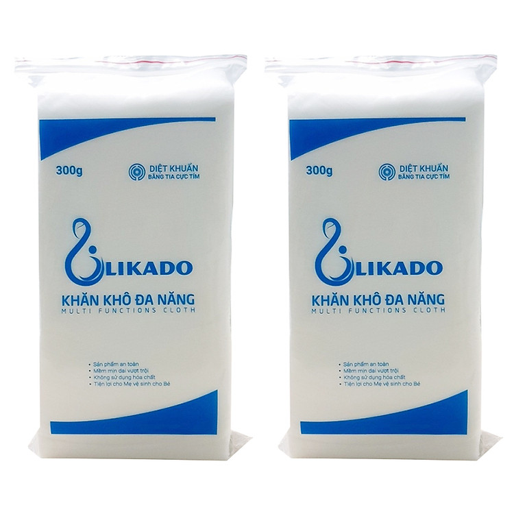 Combo 2 Bịch Khăn Vải Khô Likado (300g)