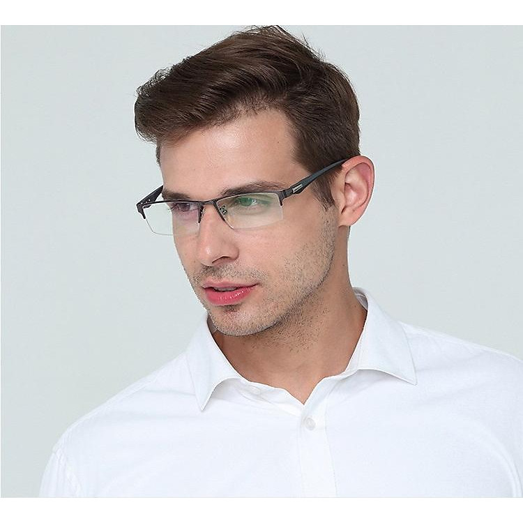 Gọng Kính Cận Thời Trang Nam (Có Sẵn Mắt Kính 0 Độ, Có Thể Làm Kính Chống Bụi Ngay Hoặc Lắp Mắt Kính Cận). Gọng Dẻo Siêu Đàn Hồi