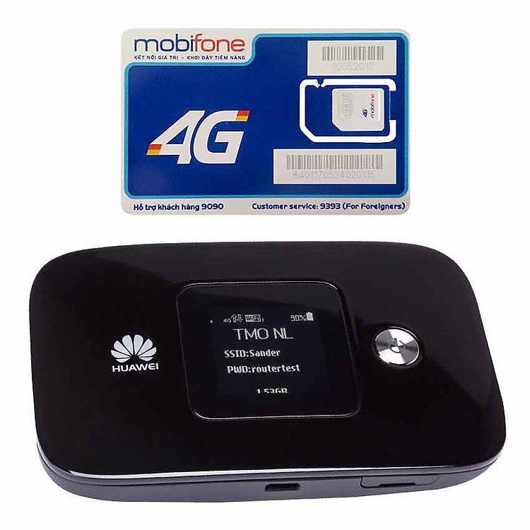 Huawei E5786 | Thiết bị phát wifi 3G/4G tốc độ download lên đên 300 Mbps + Sim 4G Mobifone Khuyến Mãi 60GB /Tháng - Hàng chính hãng