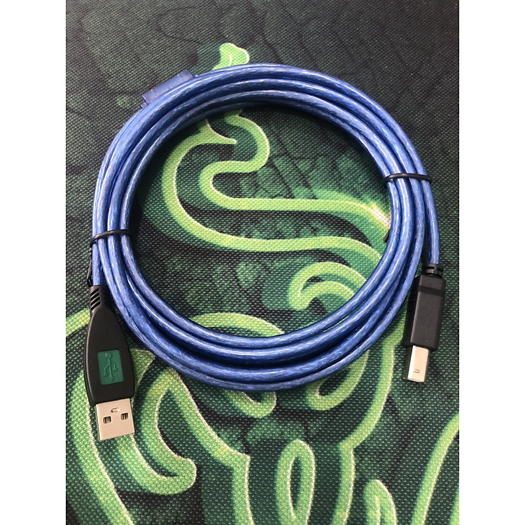 Cáp usb máy in màu xanh dài 3 mét