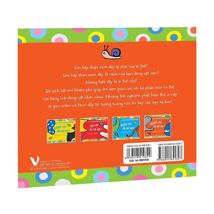 Miệng Của Ai Thế Nhỉ? - Whose mouth? - Bộ Sách Lật Mở Khám Phá Song Ngữ - Ảnh 2