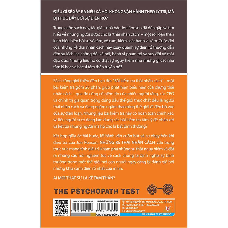 Tâm Lý Học Biến Thái - Những Kẻ Thái Nhân Cách - Ảnh 2