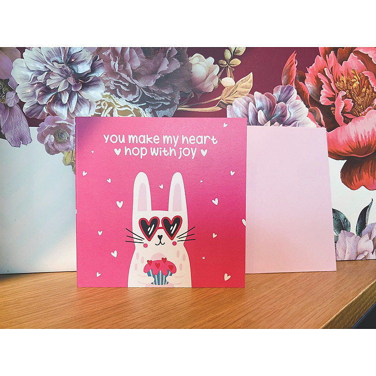 Thiệp Tình Yêu Hình Thỏ (12x12 cm) - Ảnh 4
