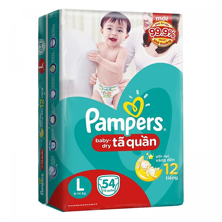 Tã Quần Pampers Gói Đại L54 (54 Miếng)