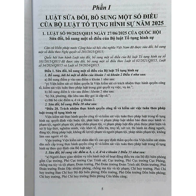 Bộ Luật Tố Tụng Hình Sự năm 2015 sửa đổi, bổ sung năm 2021, 2025 và Các Văn Bản Hướng Dẫn Thi Hành (V2594D) - Ảnh 4