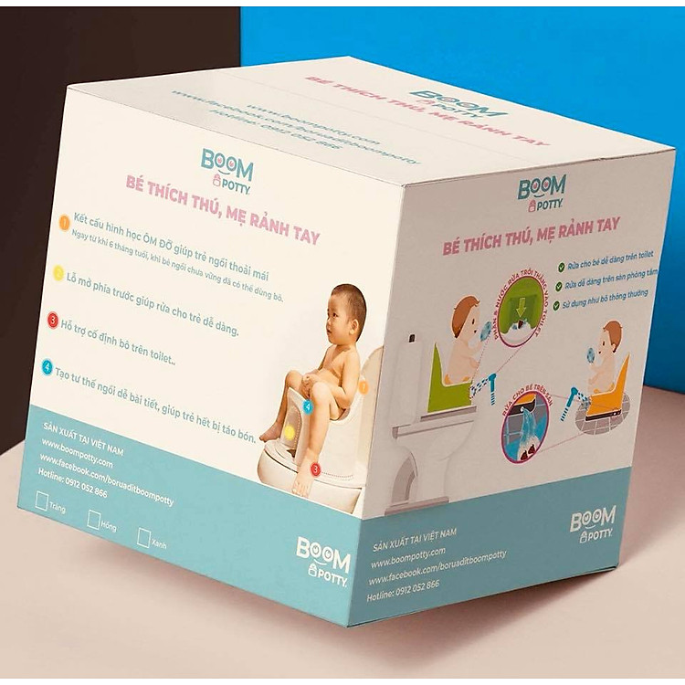 Bô Rửa Đa Năng Boom Potty - Hồng Chính hãng Tiết kiệm - Hình ảnh 5