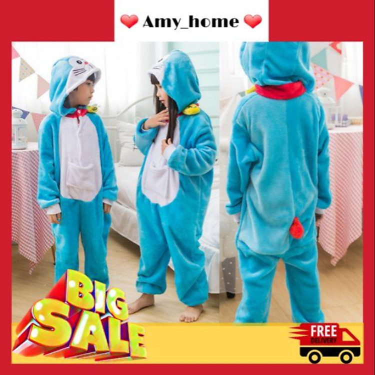 Bộ đồ thú Doremon cho bé yêu