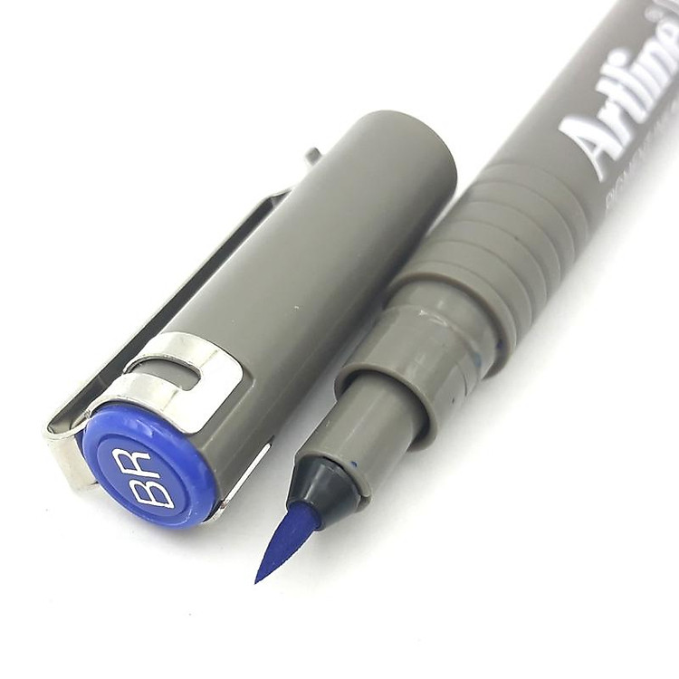 Bút Vẽ Kĩ Thuật Brush Artline EK-23FN - Màu Xanh - Ảnh 2