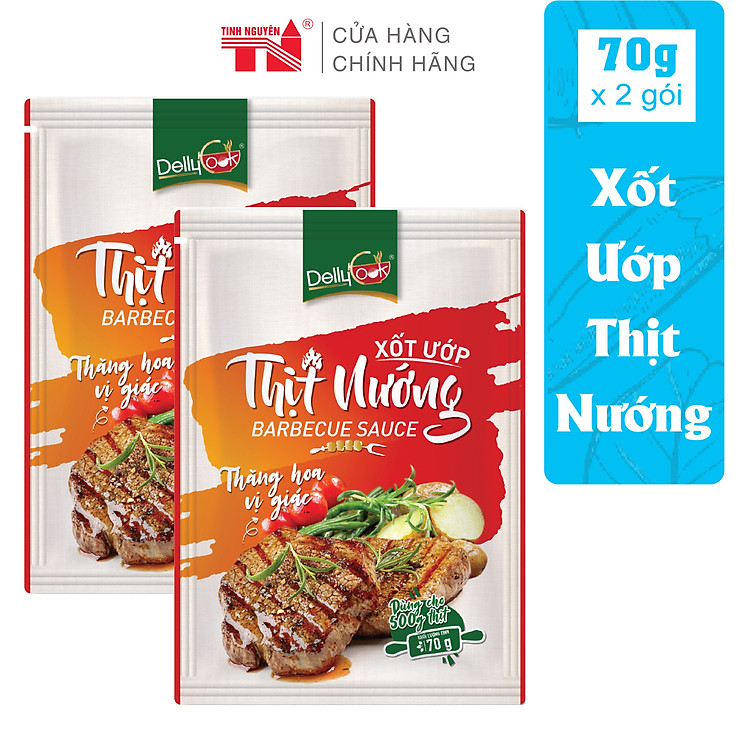 Combo 2 gói Xốt Ướp Thịt Nướng (70g/gói)