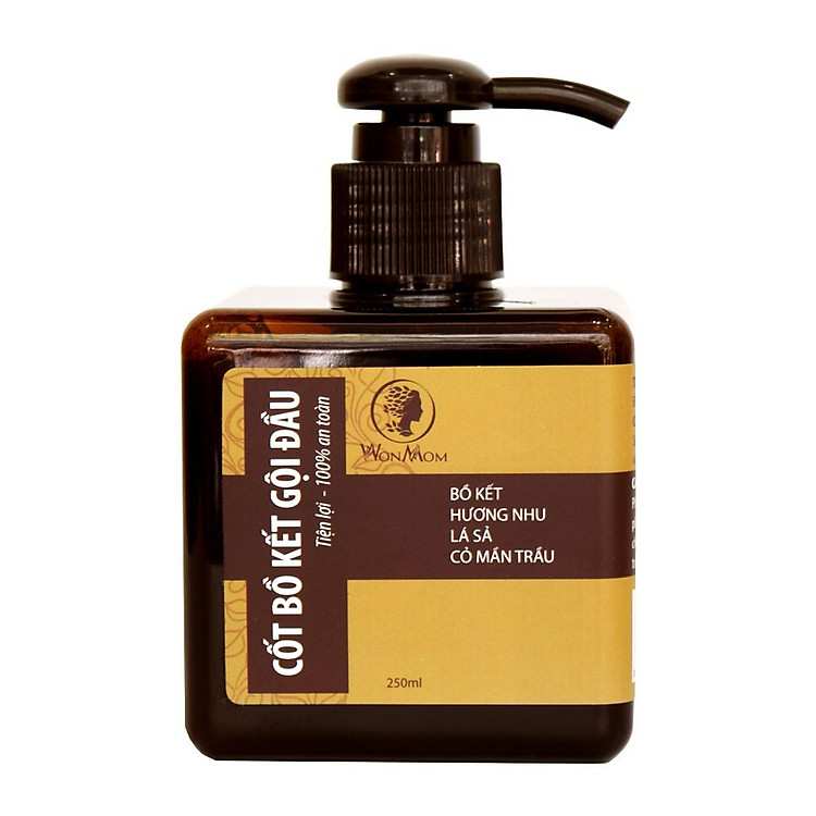 Cốt bồ kết gội đầu Wonmom (250ml)
